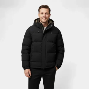 Riche | Doudoune Homme à Capuche en Coton – Épaisse et Chaude