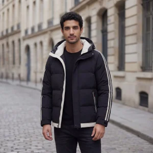 Riche | Veste d’Hiver Matelassée Lisse pour Homme