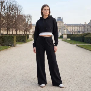 Riche | Ensemble d’intérieur à capuche en coton mélangé pour femme