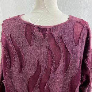 Robe longue rouge bordeaux manches courtes Neslay