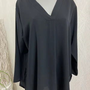 Blouse noire manches longues - Taille Unique