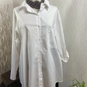 Chemisier blanc manches longues 100 % coton Made In Italy