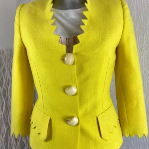 Originale veste doublée jaune de créateur Tabala Paris