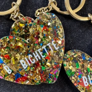 ✨ Porte-clés paillettes Bichette✨