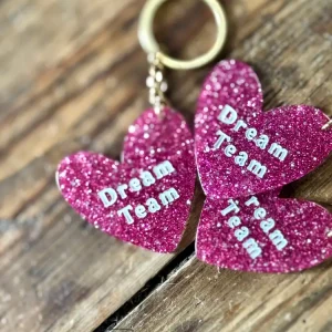 ✨ Porte-clés paillettes Dream Team ✨